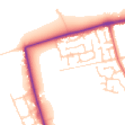 Daytime road noise heatmap for CH46 3SJ