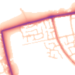 Daytime road noise heatmap for CH46 3SW