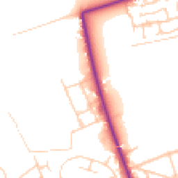 Daytime road noise heatmap for CH46 4TZ