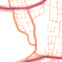 Daytime road noise heatmap for CH46 5NL