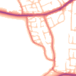 Daytime road noise heatmap for CH46 5NS
