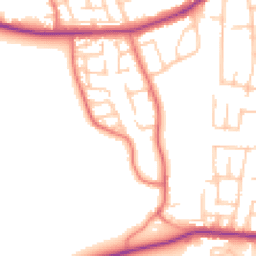 Daytime road noise heatmap for CH46 5NT