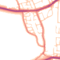 Daytime road noise heatmap for CH46 5NU