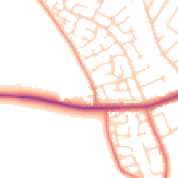 Daytime road noise heatmap for CH46 5NY