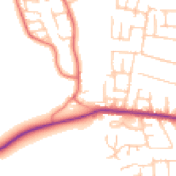 Daytime road noise heatmap for CH46 5NZ