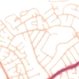 Daytime road noise heatmap for CH46 6BG