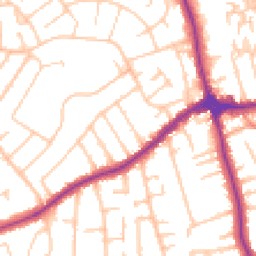 Daytime road noise heatmap for CH46 6DA