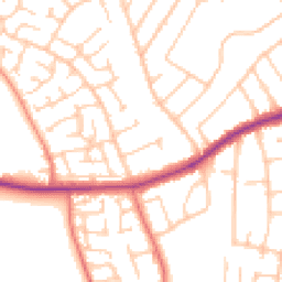 Daytime road noise heatmap for CH46 6DU