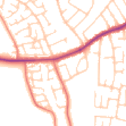 Daytime road noise heatmap for CH46 6EE