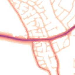 Daytime road noise heatmap for CH46 6EQ