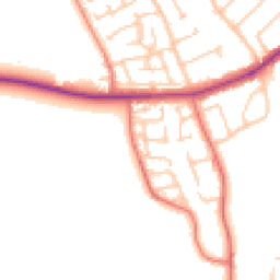 Daytime road noise heatmap for CH46 6HD