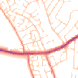 Daytime road noise heatmap for CH46 6HL