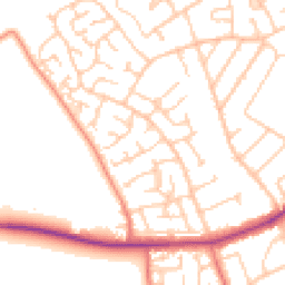 Daytime road noise heatmap for CH46 6JB