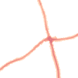 Night-time road noise heatmap for CH46 7TR