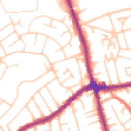 Daytime road noise heatmap for CH46 7TS