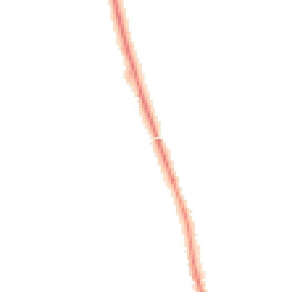 Night-time road noise heatmap for CH46 7UP