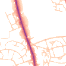 Daytime road noise heatmap for CH46 8AB