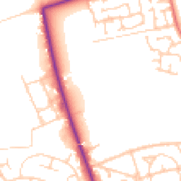 Daytime road noise heatmap for CH46 8AH