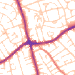 Daytime road noise heatmap for CH46 8TN