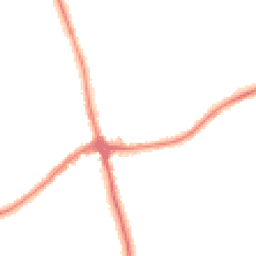 Night-time road noise heatmap for CH46 8TN