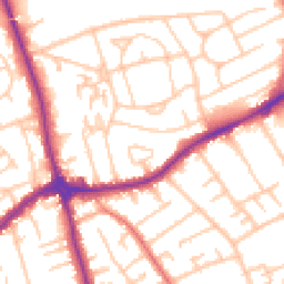 Daytime road noise heatmap for CH46 8TT