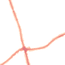 Night-time road noise heatmap for CH46 8US