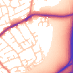 Daytime road noise heatmap for CH46 9AD
