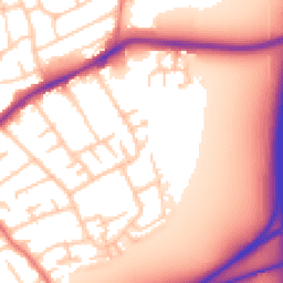 Daytime road noise heatmap for CH46 9AE