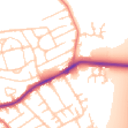 Daytime road noise heatmap for CH46 9PH