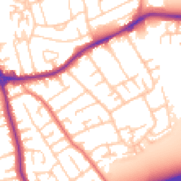 Daytime road noise heatmap for CH46 9QG