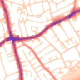 Daytime road noise heatmap for CH46 9QH