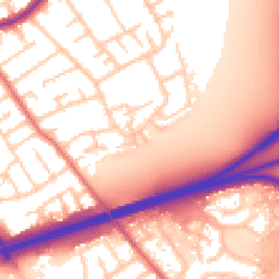 Daytime road noise heatmap for CH46 9RB