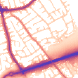 Daytime road noise heatmap for CH46 9RD