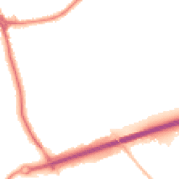 Night-time road noise heatmap for CH46 9RD
