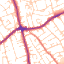 Daytime road noise heatmap for CH46 9RT