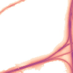 Night-time road noise heatmap for CH46 9RW