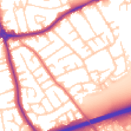 Daytime road noise heatmap for CH46 9SG