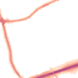 Night-time road noise heatmap for CH46 9SG