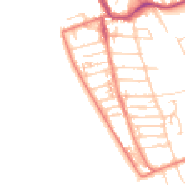Daytime road noise heatmap for CH48 0QJ