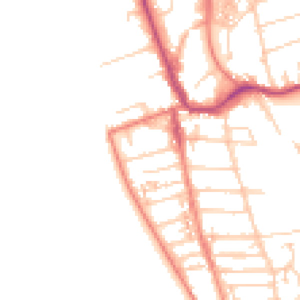 Daytime road noise heatmap for CH48 0QP