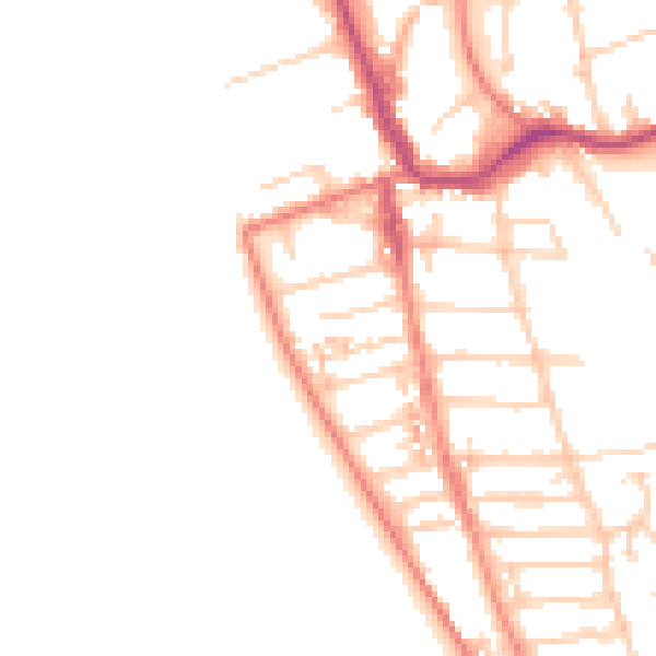 Daytime road noise heatmap for CH48 0QR