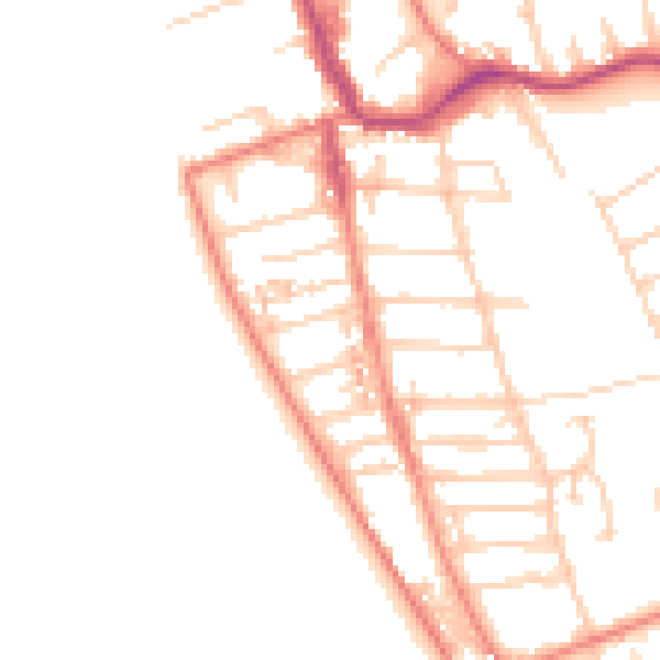 Daytime road noise heatmap for CH48 0QU