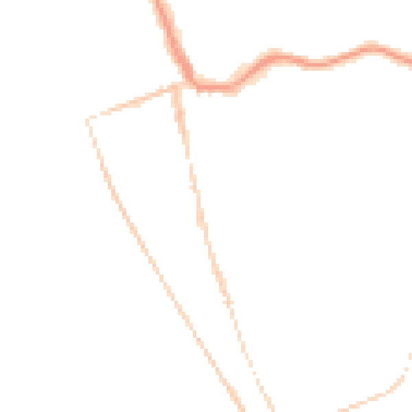 Night-time road noise heatmap for CH48 0RA