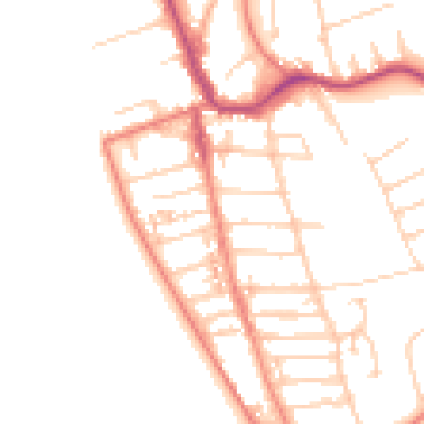 Daytime road noise heatmap for CH48 0RE