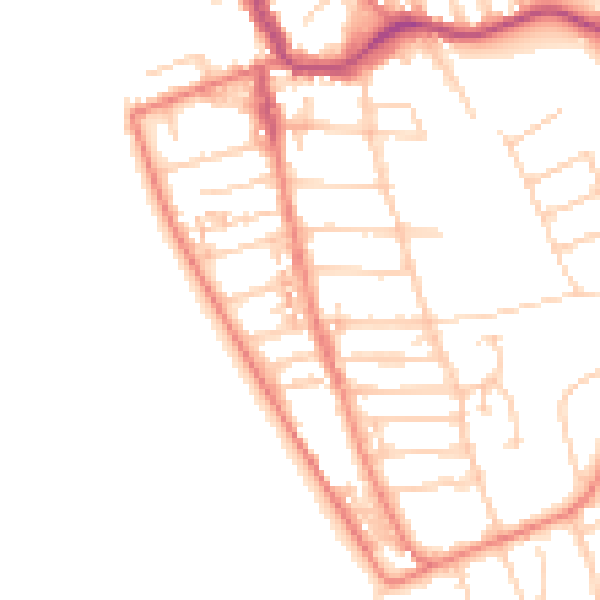 Daytime road noise heatmap for CH48 0RF