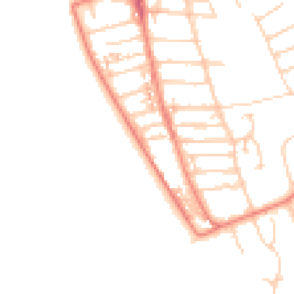 Daytime road noise heatmap for CH48 0RR