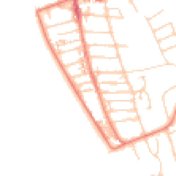Daytime road noise heatmap for CH48 0RS