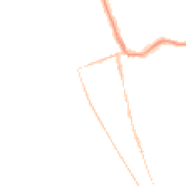 Night-time road noise heatmap for CH48 0RX