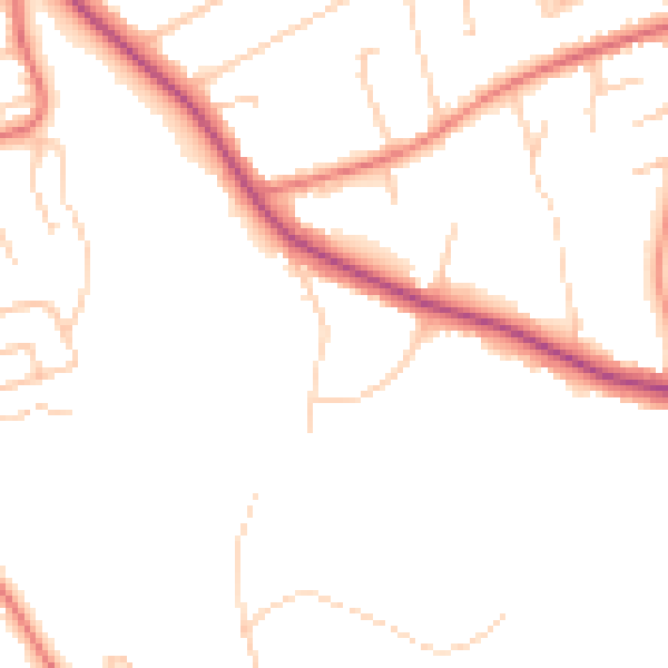 Daytime road noise heatmap for CH48 1LB