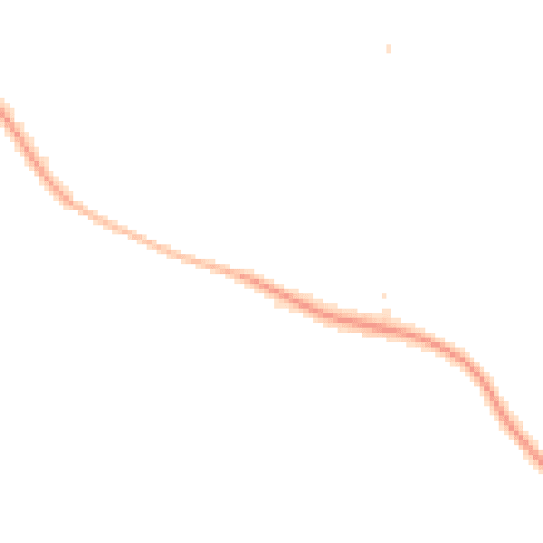 Night-time road noise heatmap for CH48 1LG
